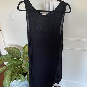 Asymmetrical Black Sleeveless Top